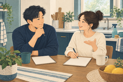 집청소를 가족 대신 예약할 때 요청 범위와 현장 인계 맞추기 관련 설명용 삽화